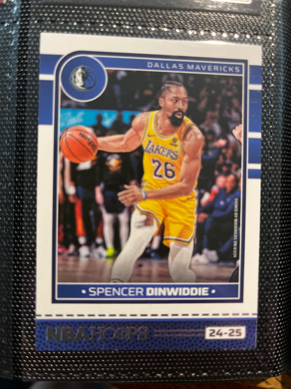 Lakers NBA Hoops Pack (5) Lebron James, Shaquille O'Neal, Luka Doncic, Dalton Knecht, Spencer Dinwiddie