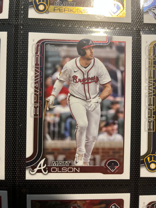 MLB Topps Variety Baseball Pack (5) American League Tampa Bay Rays, Matt Olson, Brice Turang, Jacob DeGrom, American League Angels
