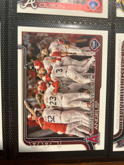 MLB Topps Variety Baseball Pack (5) American League Tampa Bay Rays, Matt Olson, Brice Turang, Jacob DeGrom, American League Angels