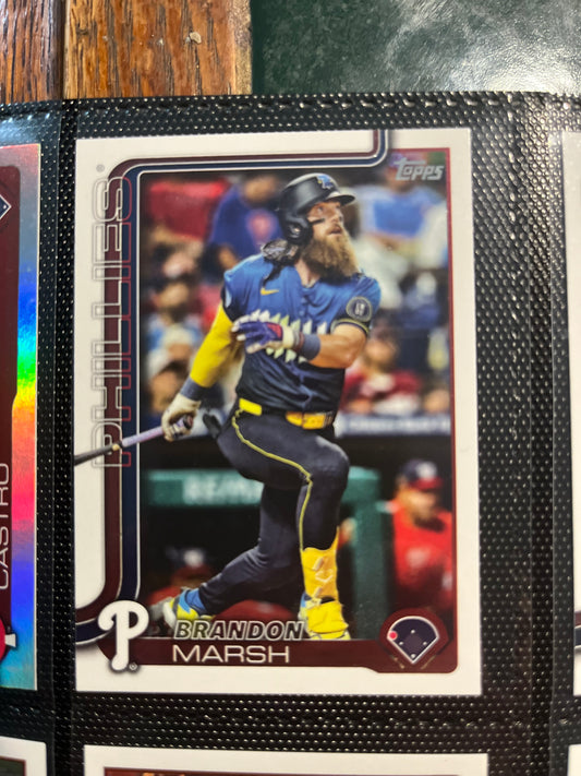 MLB Topps Variety Baseball Pack (5) Brandon Marsh, Jon Gray, Ryan Pepiot, American League Baltimore Orioles, Angel Martinez