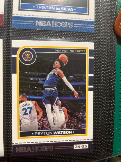 NBA Hoops Young Studs Pack (4) Mark Williams, Tristan Da Silva, Peyton Watson, Matas Buzelis Rookie Greetings Card