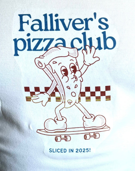 Falliver's Pizza Club Short-Sleeve T-Shirt Design
