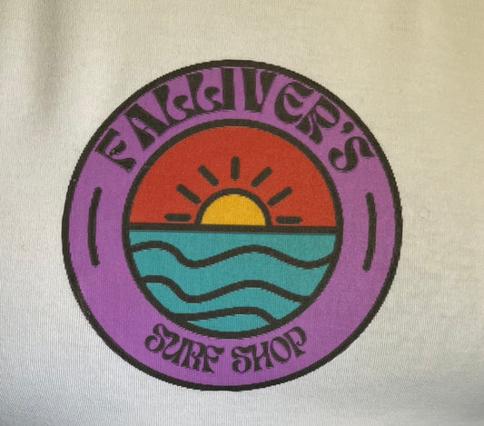 Falliver's Surf Shop Short-Sleeve T-Shirt Design